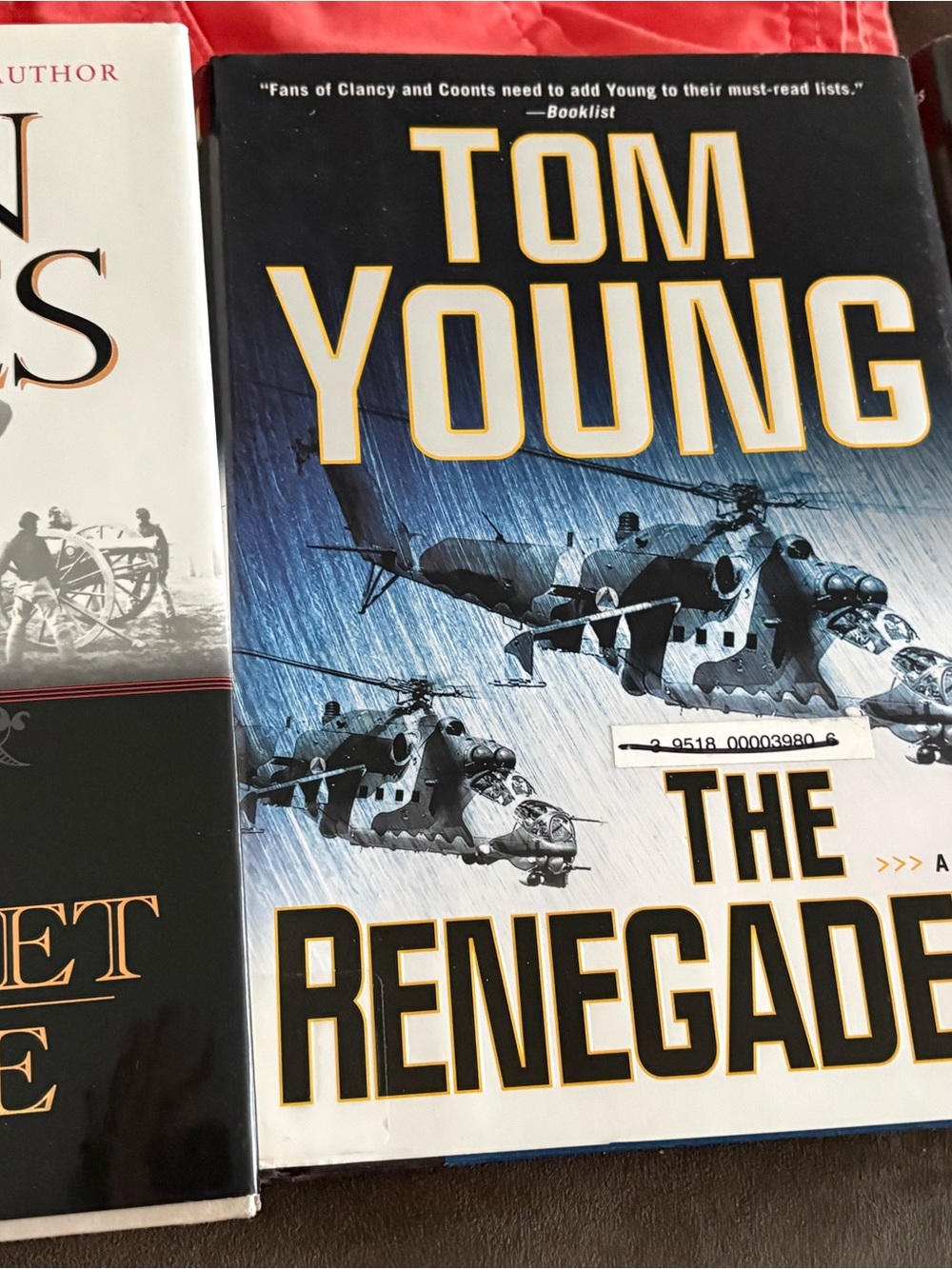 Three Hardback Books -Young - Baldacci - Jake’s
